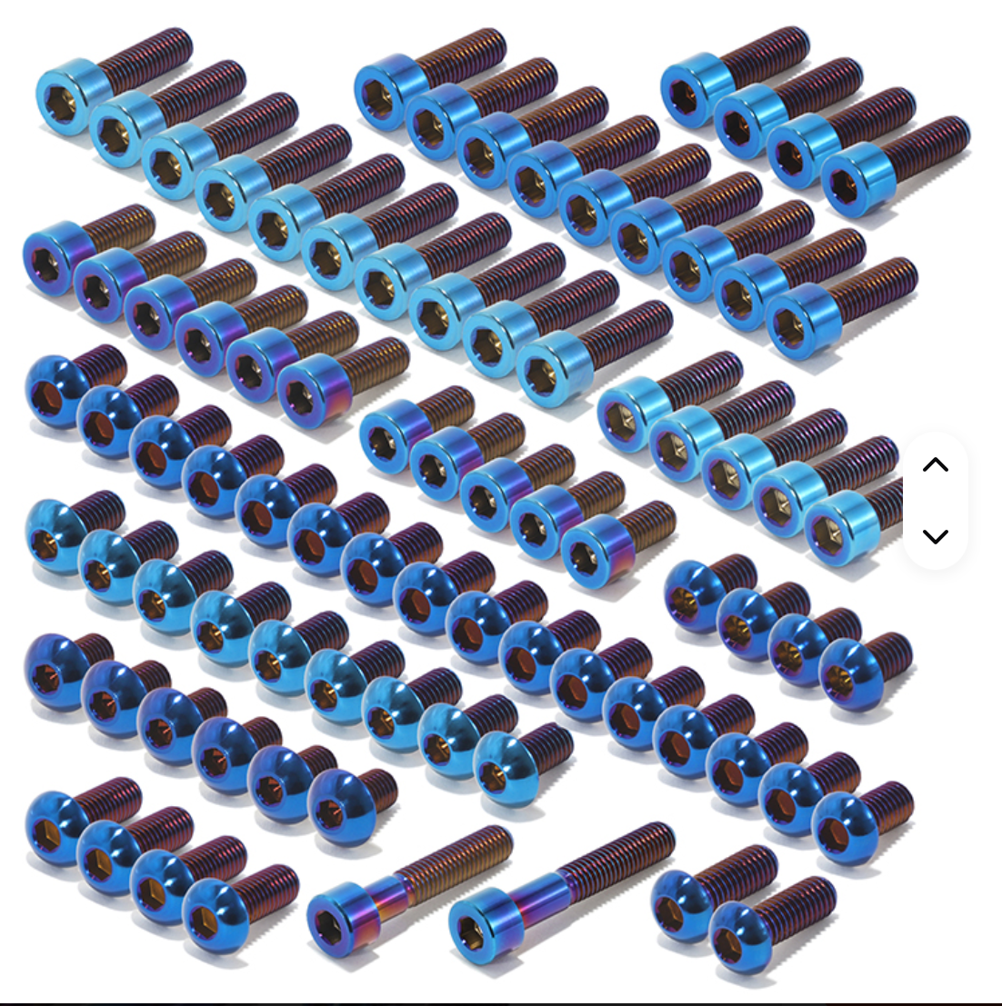 Eride pro s/ss/sr titanium bolt kit