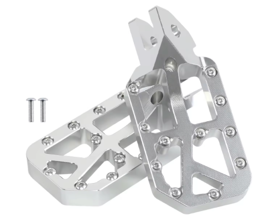 Chrome foot pegs for all bikes